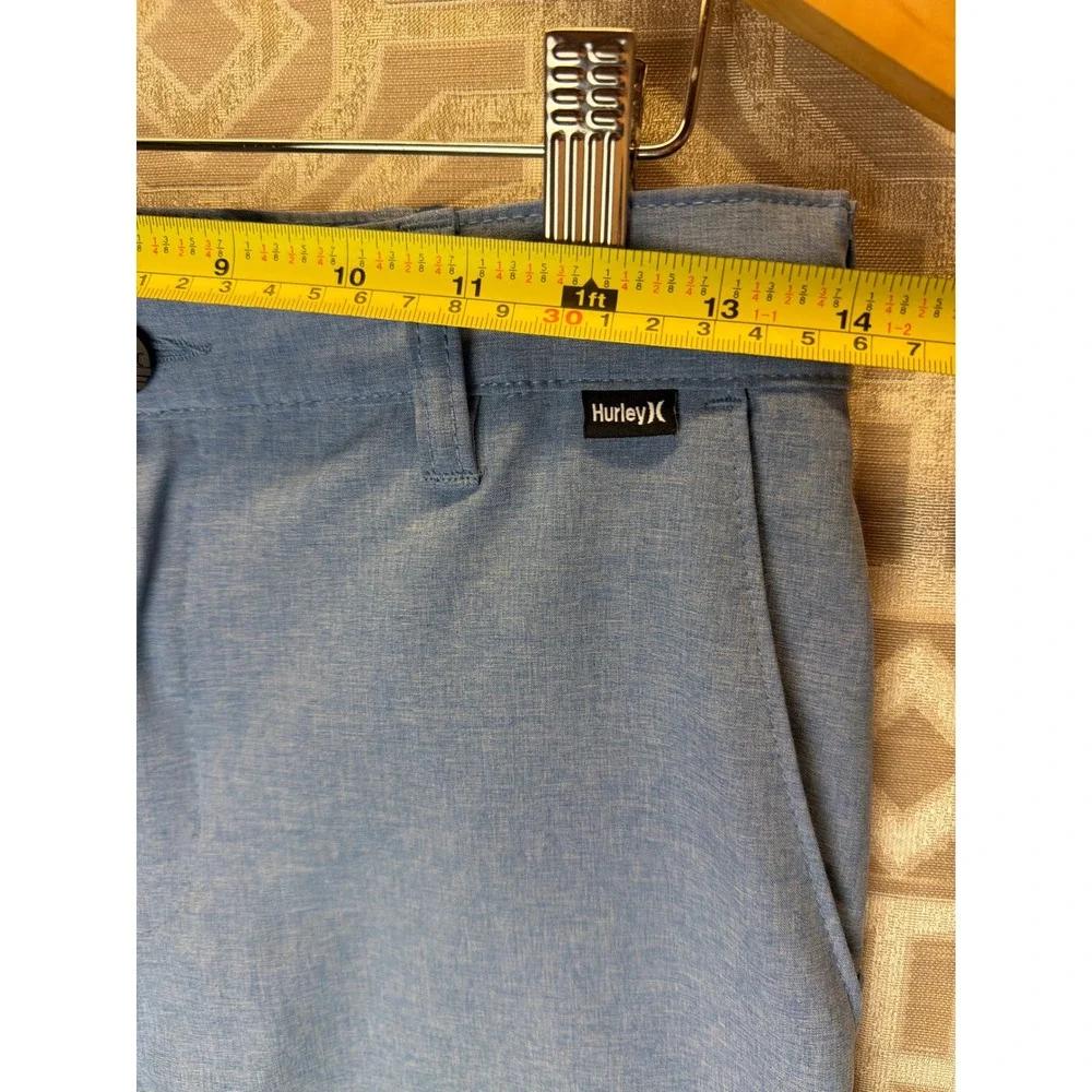 Hurley Boys Hybrid Walk Shorts Blue Heather Size L 14/16 Adjustable Waist